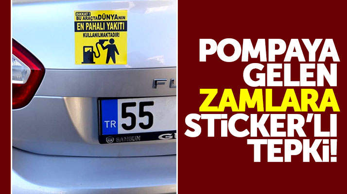 Samsun'da araç sürücüleri benzin zamlarına böyle tepki gösteriyor
