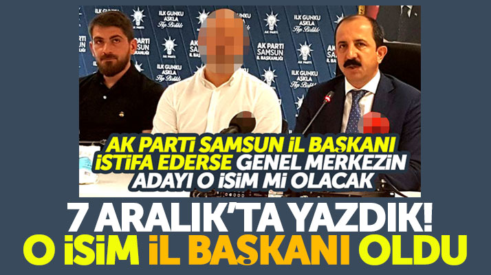 AK Parti Samsun İl Başkanlığı görevine Hakan Karaduman atandı