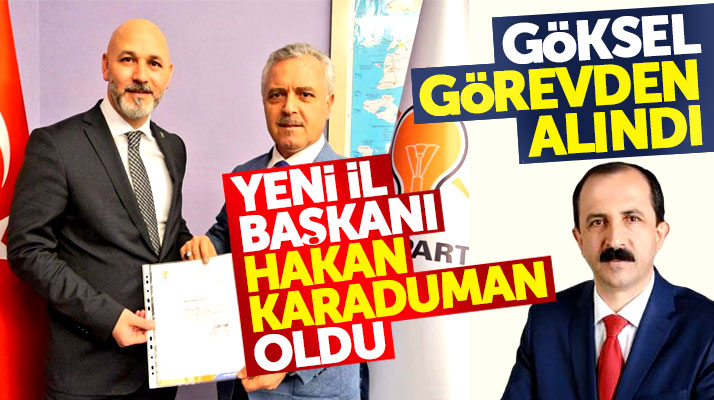 AK Parti Samsun İl Başkanlığına flaş atama! Hakan Karaduman İl Başkanı oldu