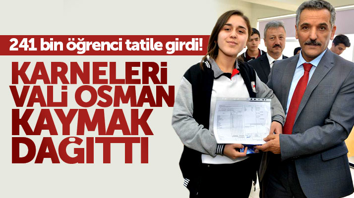 Samsun'da 241 bin öğrenci karnelerini aldı, yarı yıl tatiline girdi