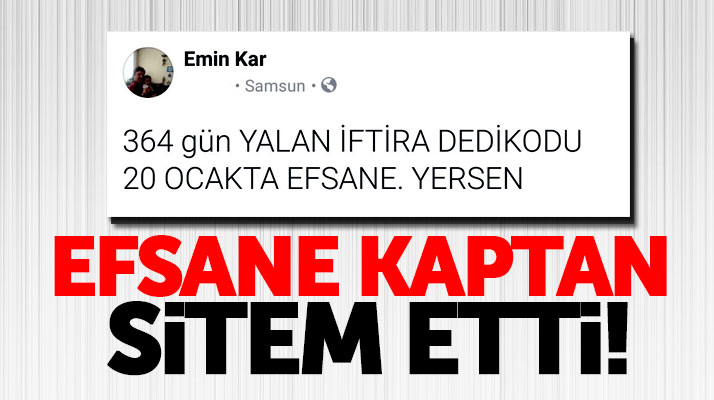 Samsunspor'un efsane kaptanı Emin Kar sitem etti!
