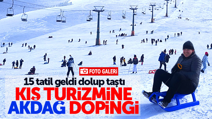 Ladik Akdağ Kayak Merkezi karne tatili sonrası tıklım tıklım doldu