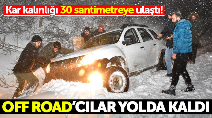 Samsun'da Kocadağ Yaylasında kar kalınlığı 30 santimetreye ulaştı