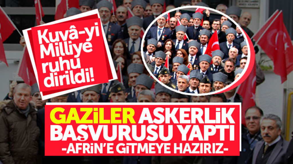 Samsun'da Kore ve Kıbrıs Gazileri Zeytin Dalı harekatı için askerlik başvurusunda bulundu