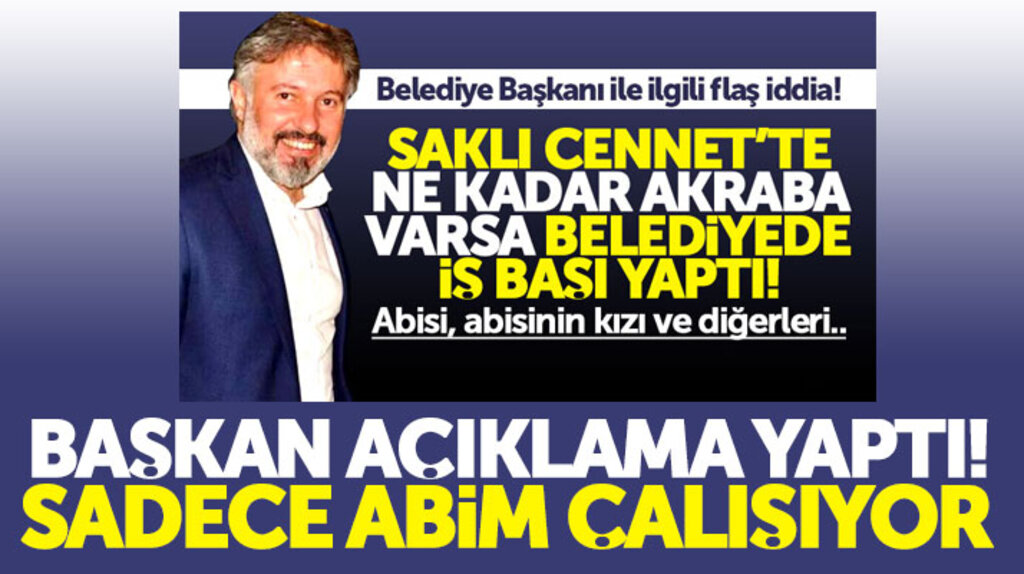 Samsun'un Ayvacık Belediye Başkanı Belur, akrabalarını işe aldığı iddiasına açıklama yaptı
