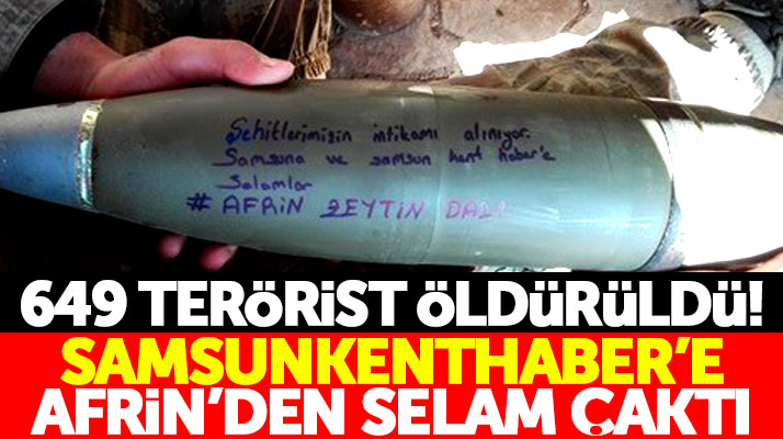 Afrin'de görev yapan Samsunlu asker, SamsunKentHaber'e selam gönderdi