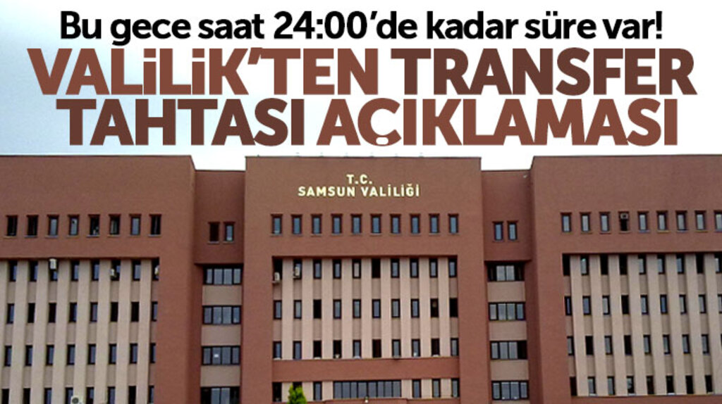 Samsun Valiliği Samsunspor'un transfer tahtasının açılması için gerekli para miktarını açıkladı