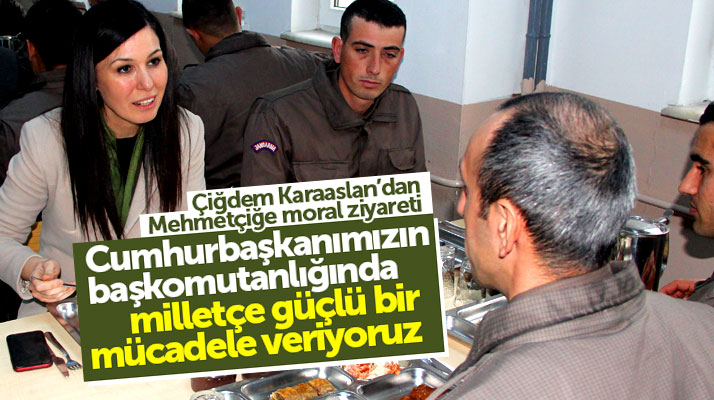 Çiğdem Karaaslan'dan Samsun İl Jandarma Komutanlığına moral ziyareti