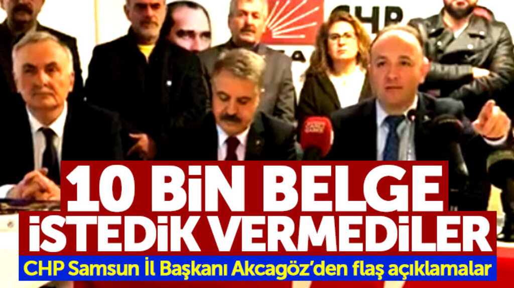 CHP Samsun İl Başkanı Akcagöz'den Atakum Belediyesi Denetleme Komisyonu ile ilgili açıklama