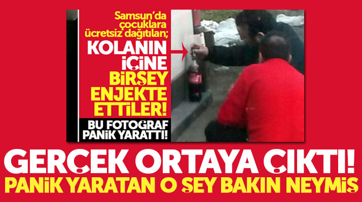 Samsun'da kolanın içerisine bir şey konulduğu iddia edilen o fotoğrafın sırrı çözüldü