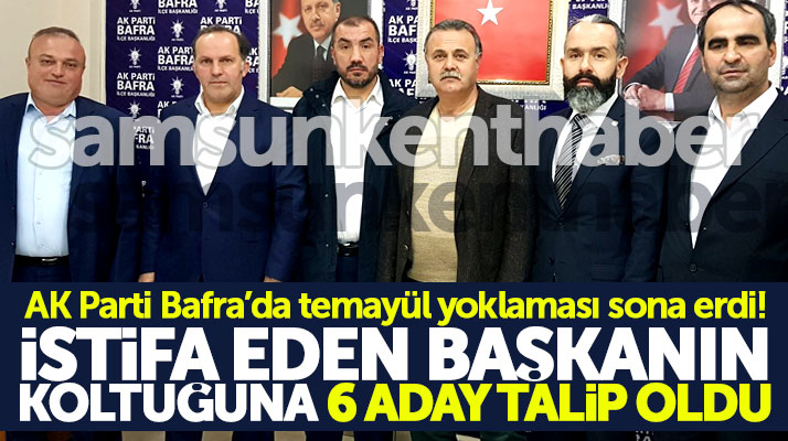 Samsun AK Parti Bafra İlçe'de temayül sona erdi! İşte başkan adayları