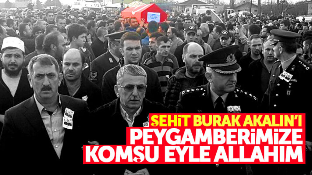 Samsun'da Afrin'de şehit düşen Burak Akalın'ın cenazesi Çarşamba ilçesinde toprağa verildi