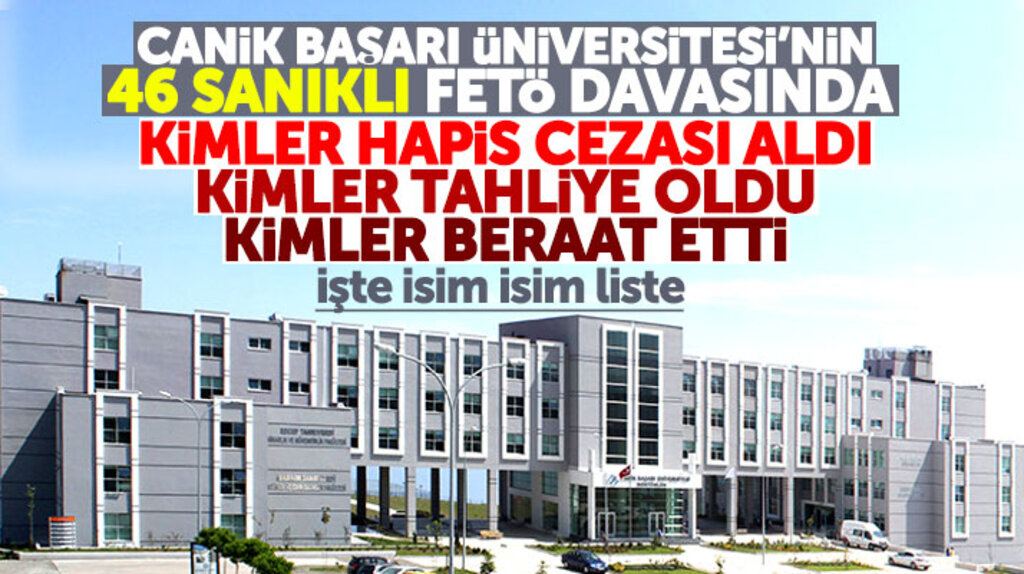 Samsun Canik Başarı Üniversitesinin FETÖ davasında kimler tahliye oldu, kimler beraat etti