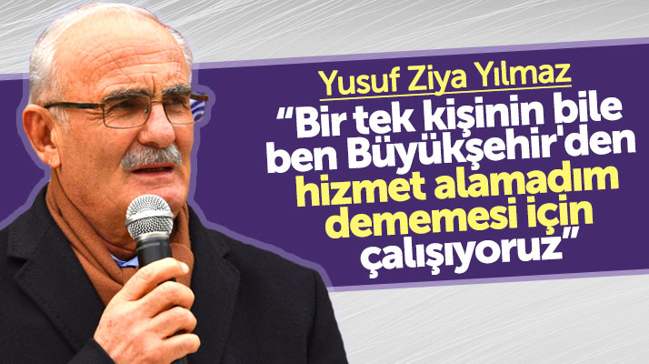 Yusuf Ziya Yılmaz Ayvacık'ta konuştu: Hizmet için gece gündüz çalışıyoruz