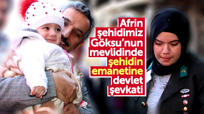 Samsun'un Havza ilçesinde Afrin şehidimiz Göksü Şafak Şahin için mevlit okutuldu