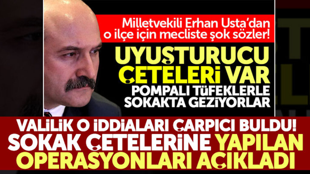 Samsun Valiliği uyuşturucu ile ilgili Erhan Usta'nın Canik ilçesi iddiasına açıklama yaptı