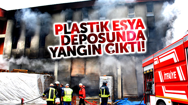 Samsun Tekkeköy'de plastik eşya deposunda yangın çıktı!