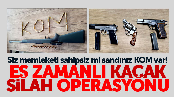 Samsun merkezli 4 ilde kaçak silah operasyonu: 7 gözaltı