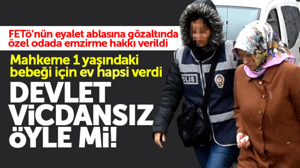 Samsun'da FETÖ'nün eyalet ablası Derya Erkan'a anne sütü alan bebeği için ev hapsi verildi