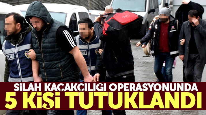 Samsun merkezli silah kaçakçılığı operasyonunda 7 kişiden 5'i tutuklandı