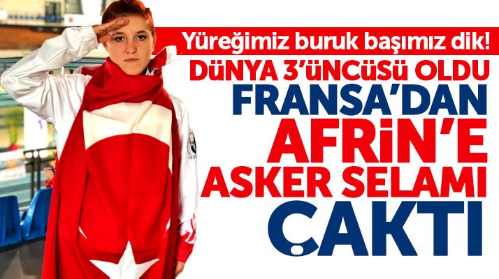 Samsunlu milli sporcu Yasemin Keskinsoy Fransa'da dünya 3'üncüsü oldu