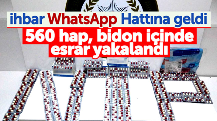 Samsun'da WhatsApp'tan uyuşturucu ihbarı yapıldı, narkotimler operasyon yaptı
