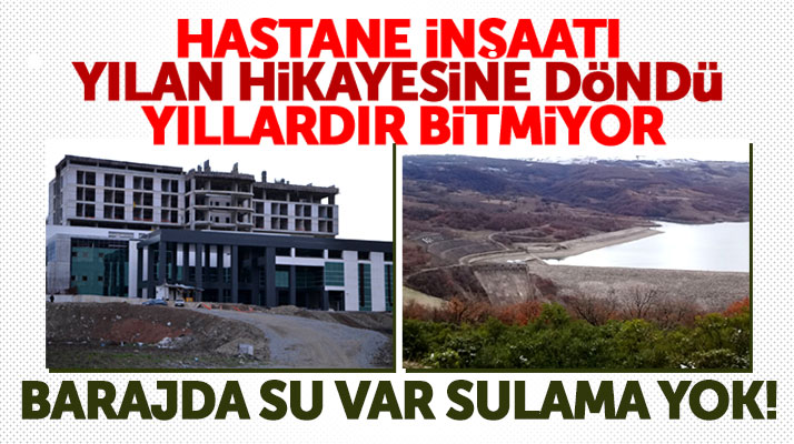 Samsun Vezirköprü'de Devlet Hastanesi inşaatı çürümeye terk edildi!