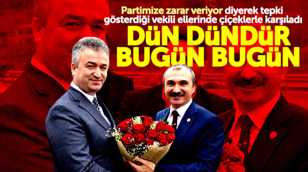 Samsun 19 Mayıs Belediye Başkanı, eleştirdiği milletvekili Kırcalı'yı çiçeklerle karşıladı