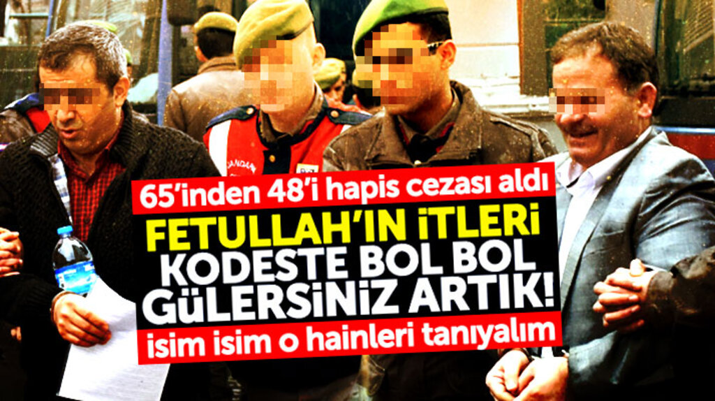Samsun'da FETÖ'nün emniyet yapılanması davasında 65 kişiden 48'ine hapis cezası verildi