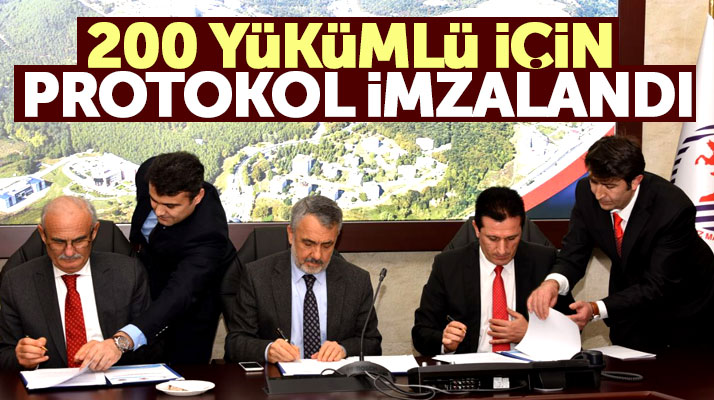 Samsun'da OMÜ'de çalışacak 200 yükümlü için protokol imzalandı