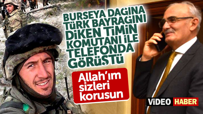 Yusuf Ziya Yılmaz, Afrin'de Burseya Dağını alan timin Samsunlu komutanı ile görüştü
