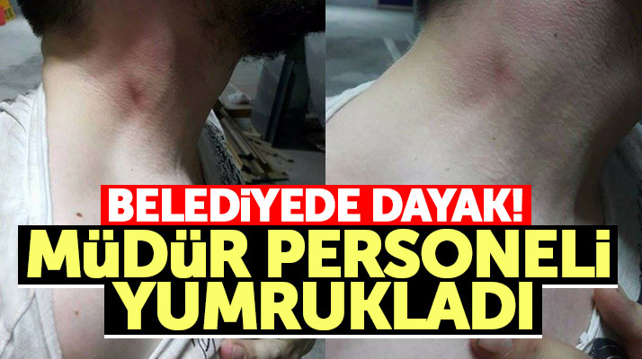 Samsun'un Canik İlçe Belediyesinde müdür, personele dayak attı iddiası!