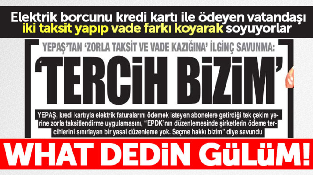 YEPAŞ'tan vatandaşa kredi kartı kazığı! Fatura ödemelerinde vatandaşı böyle soyuyorlar