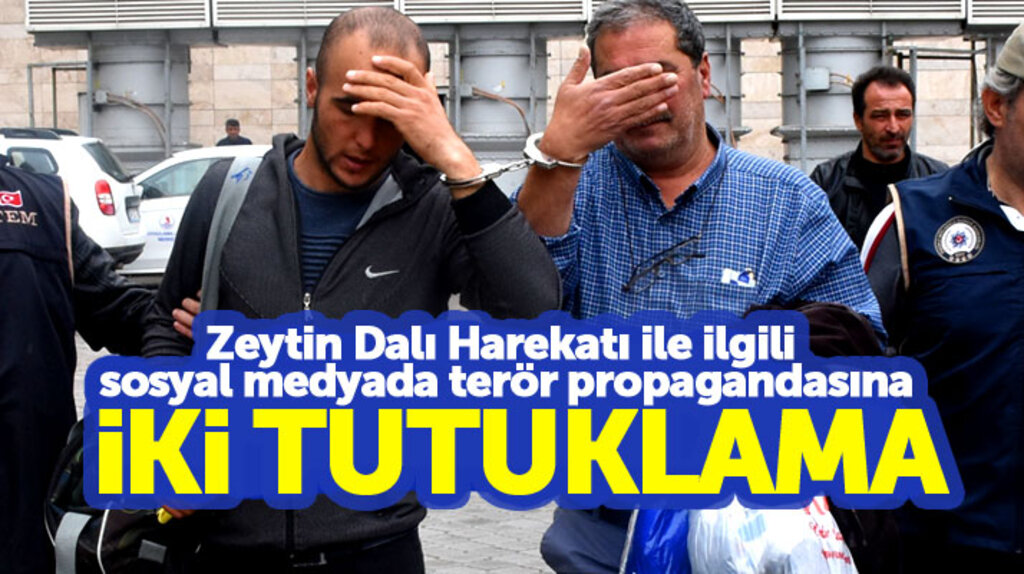 Samsun'da Zeytin Dalı Harekatına karşı sosyal medyadan terör propagandasına iki tutuklama