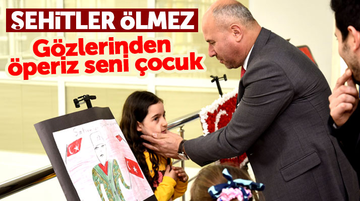 Samsun Tekkeköy Gençlik Merkezinde 18 Mart ve Afrin resim sergisi büyük ilgi gördü
