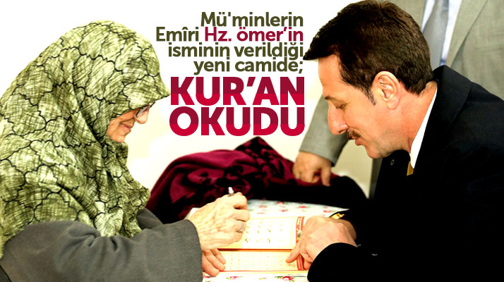 İlkadım Belediye Başkanı Erdoğan Tok Hz. Ömer Camisinde Kur'an okudu