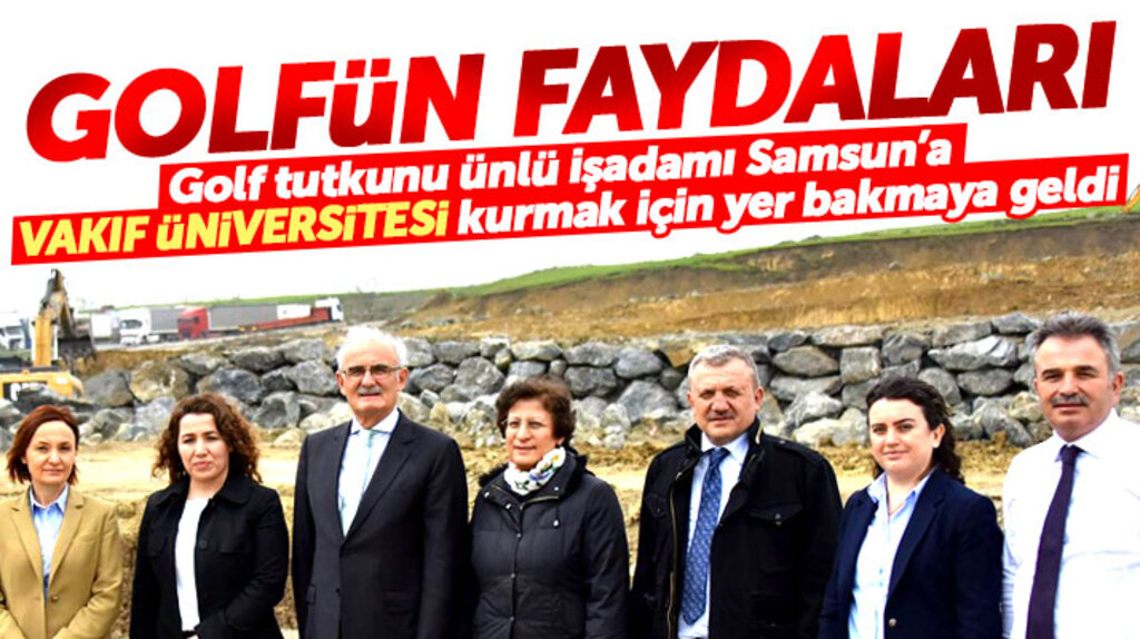 Samsunlu işadamı Ahmet Özyazıcı, Vakıf Üniversitesi yatırımı için Samsun'a yer bakmaya geldi 