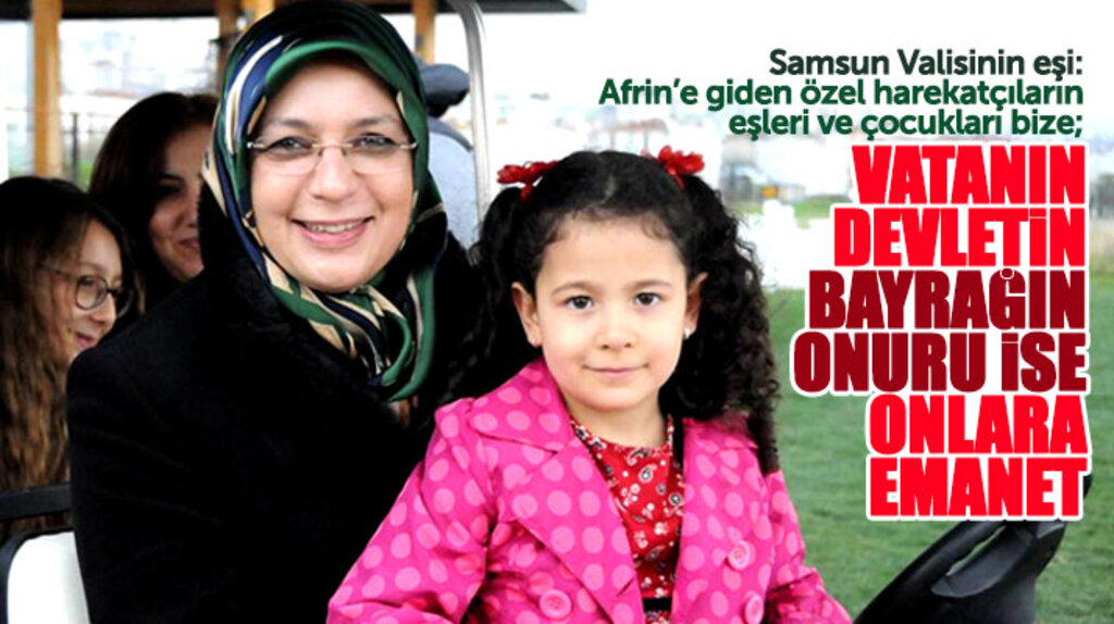 Samsun Valisinin eşi Emine Kaymak Afrin'e giden polislerin eşleri ve çocukları ile buluştu 