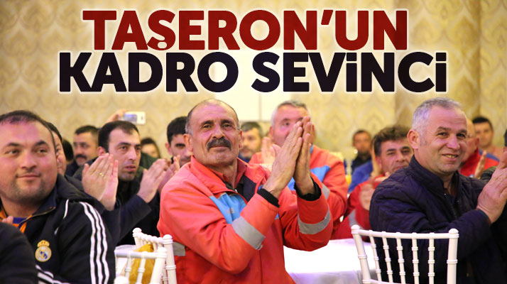 Samsun'un Atakum İlçe Belediyesinde 466 taşeron işçi kadro sevinci yaşadı