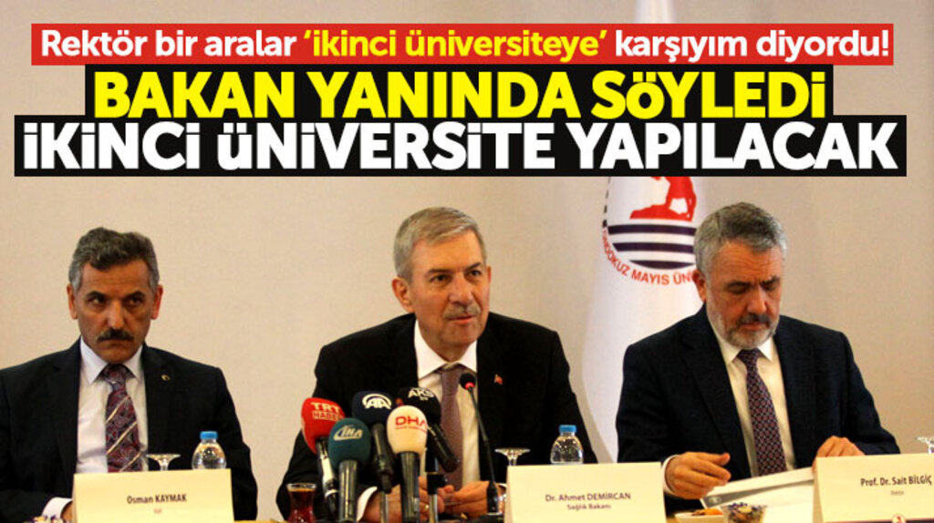 Sağlık Bakanı Demircan OMÜ'de açıkladı: Samsun'a ikinci devlet üniversitesi yapılacak