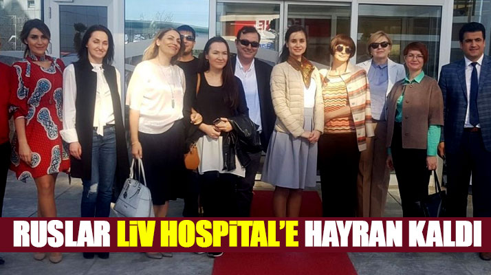 Krasnador'dan Samsun'a gelen Ruslar Liv Hospital'i ziyaret etti