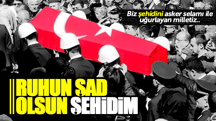 Samsun Bafra'da şehit astsubay üstçavuş Tolga Pehlivan toprağa verildi