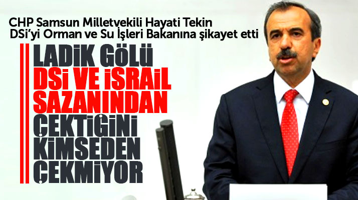 CHP Samsun Milletvekili Hayati Tekin'den Bakan Eroğlu'na Ladik Gölü şikayeti
