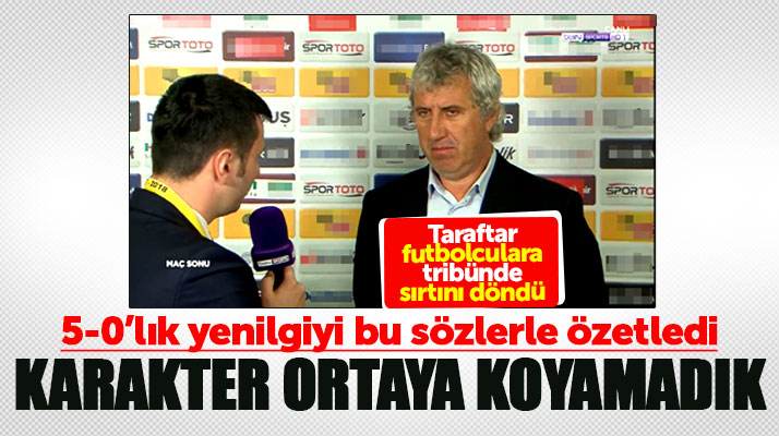 Besim Durmuş'tan 5-0'lık Eskişehirspor yenilgisi açıklaması: Karakter ortaya koyamadık