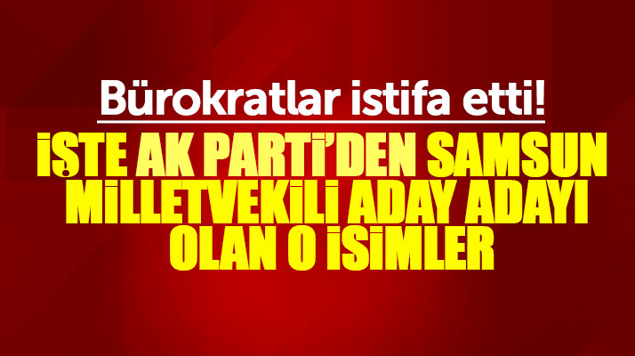 AK Parti'den Samsun Milletvekili aday adayı başvurusu yapan bürokratlar belli oldu