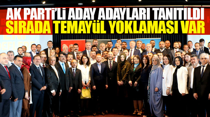 AK Parti Samsun Milletvekili aday adayları tanıtıldı sırada temayül yoklaması var