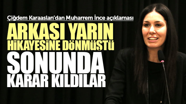 Çiğdem Karaaslan'dan Muharrem İnce açıklaması: Sonunda aday bulmaları sevindirici