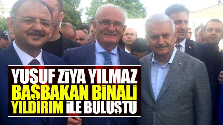 Yusuf Ziya Yılmaz Kayseri'de Başbakan Binali Yıldırım ile bir araya geldi