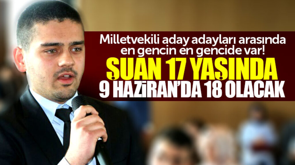 Samsun'da Oğuzhan Özdemir 17 yaşında AK Parti'den milletvekili aday adayı oldu