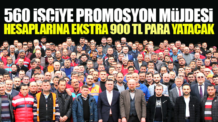 Samsun'da Atakum Belediyesinde çalışan 560 işçi 900 TL promosyon ücreti alacak